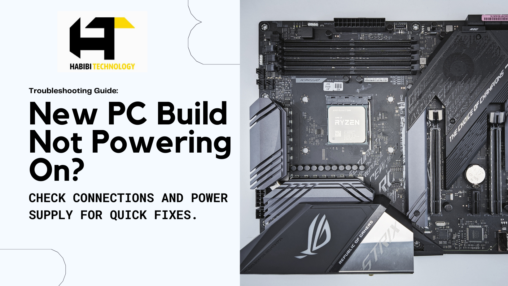 Troubleshooting Guide: Why Your Newly Built PC Won’t Turn On