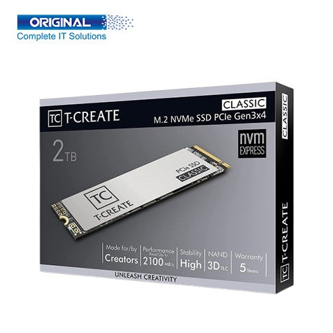 TEAM T-CREATE M.2-2280 PCI-E GEN3X4 CLASSIC 2TB