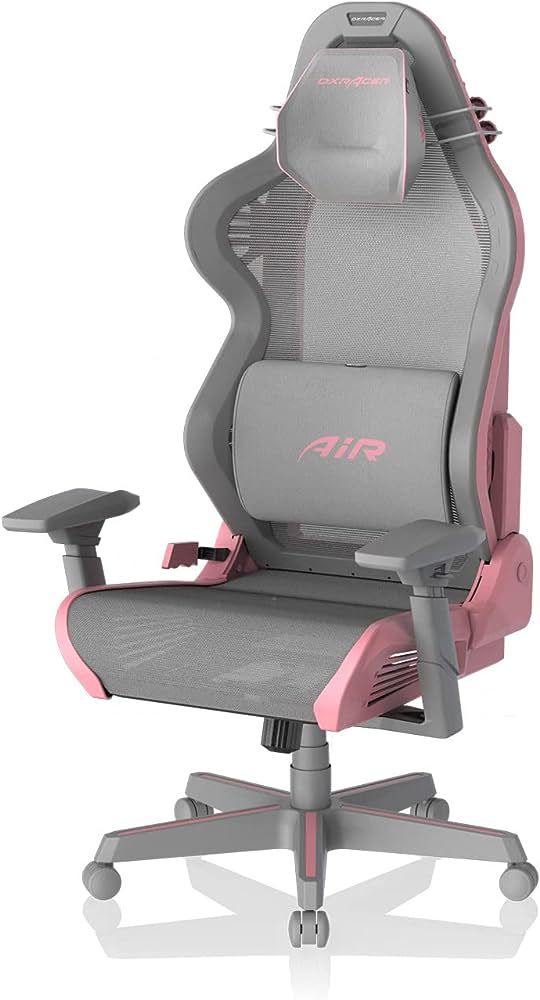 DXRacer Air Series Gaming Chair - Pink/Grey