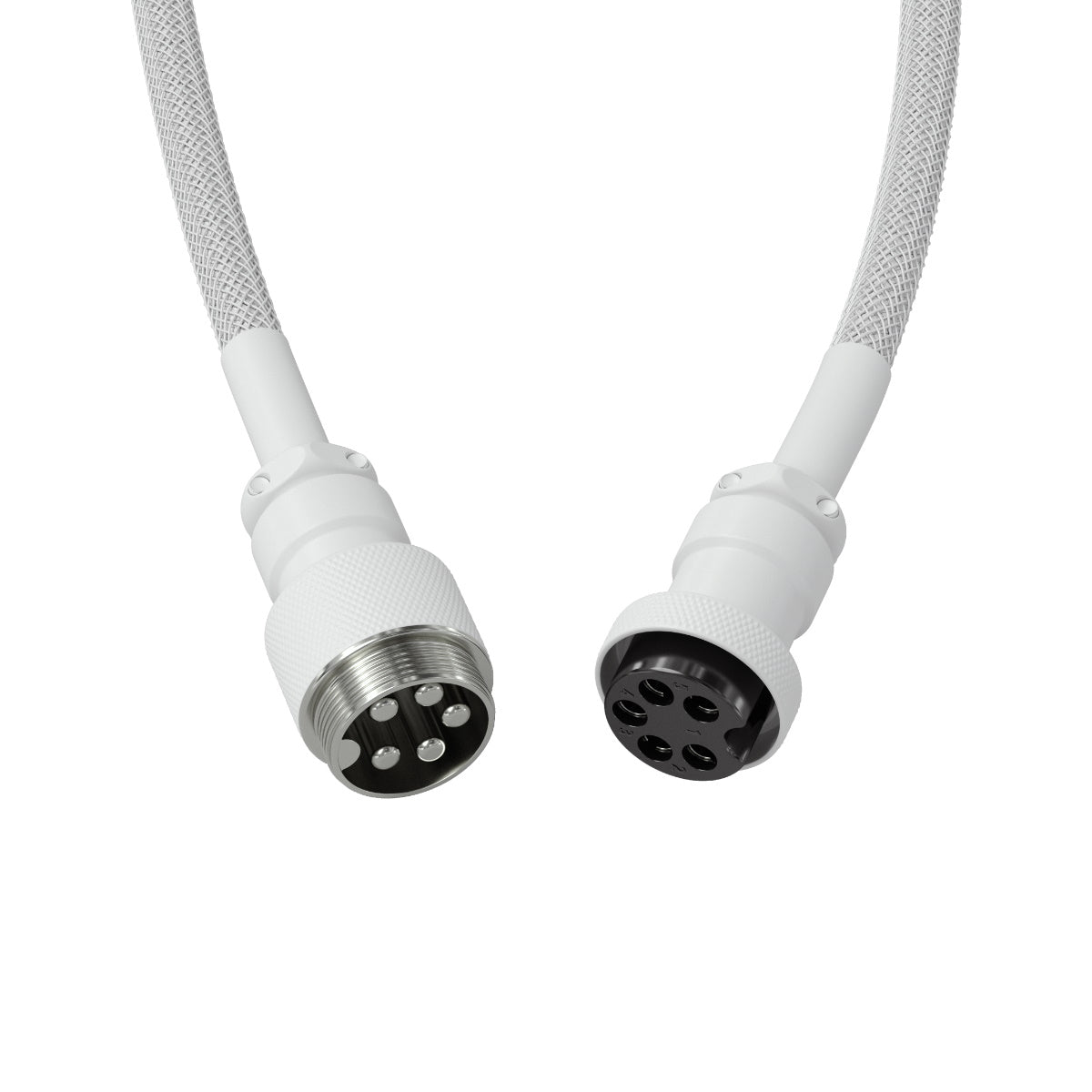 Glorious Coil Cable - Ghost White (USB-C with Aviator Connectors) - White