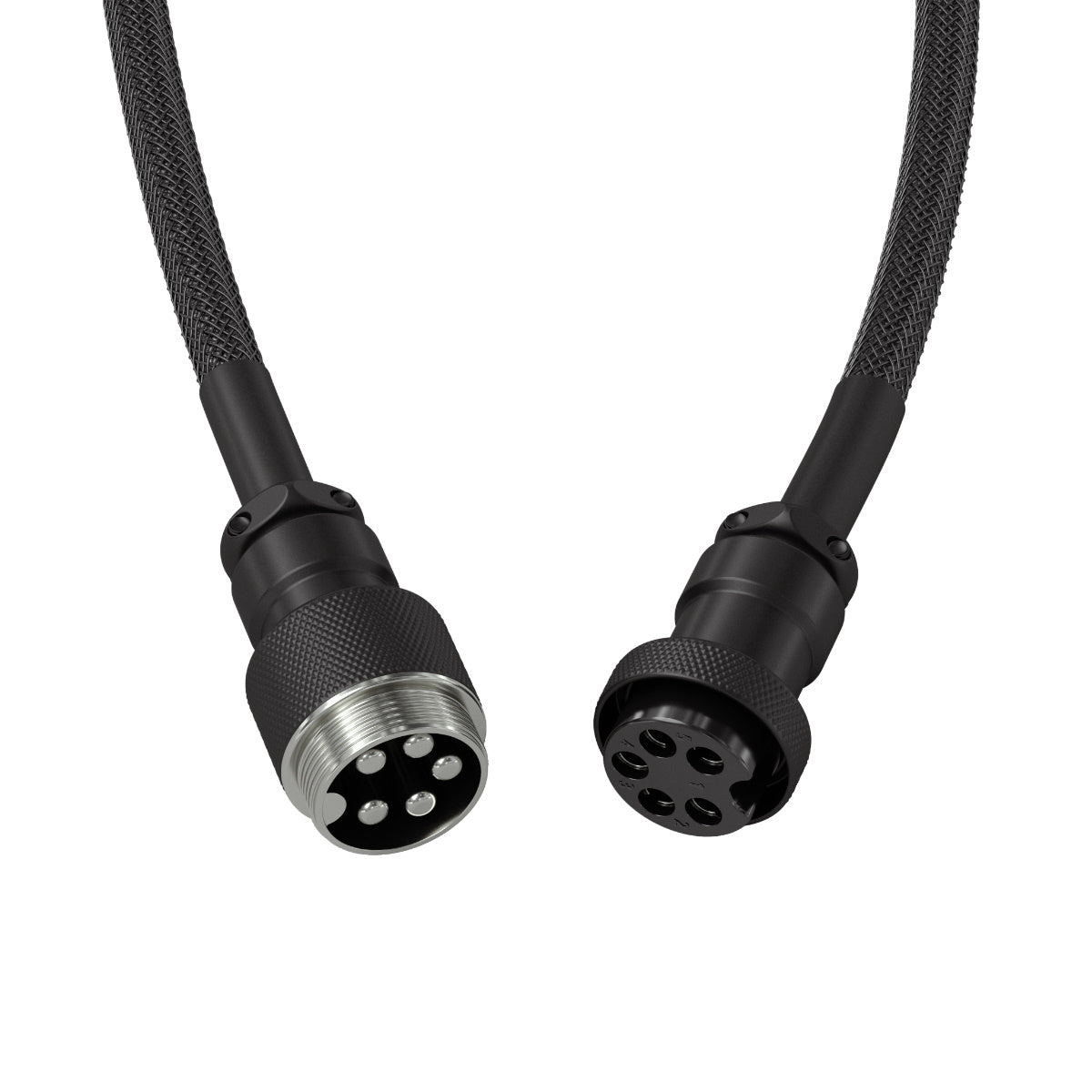Glorious Coil Cable - Phantom Black (USB-C with Aviator Connectors) - Black