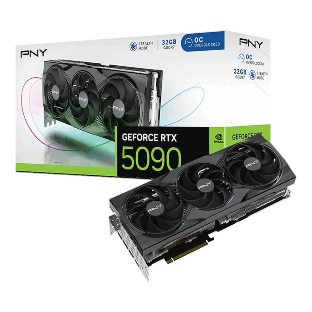 PNY GeForce RTX 5090 OC Triple Fan 32GB GDDR7 PCI-Express Graphics Card