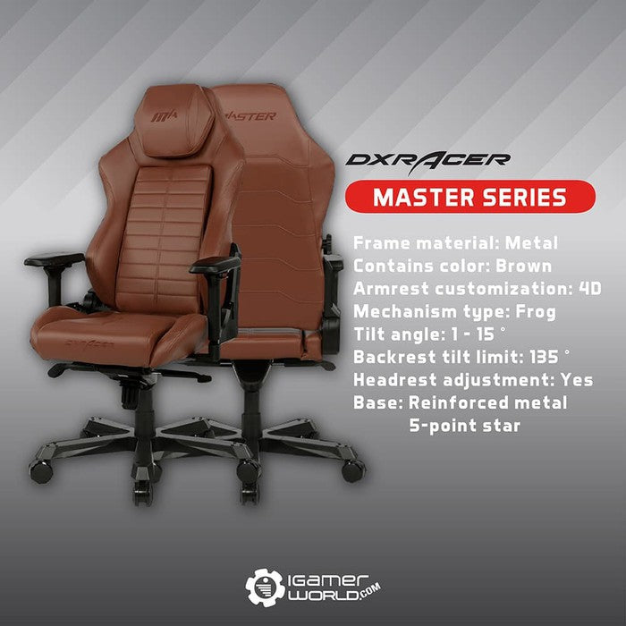 DXRacer Master Series Gaming Chair - Brown